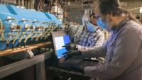 Faculty using some equipment at Columbia’s Center for Radiological Research (CRR).